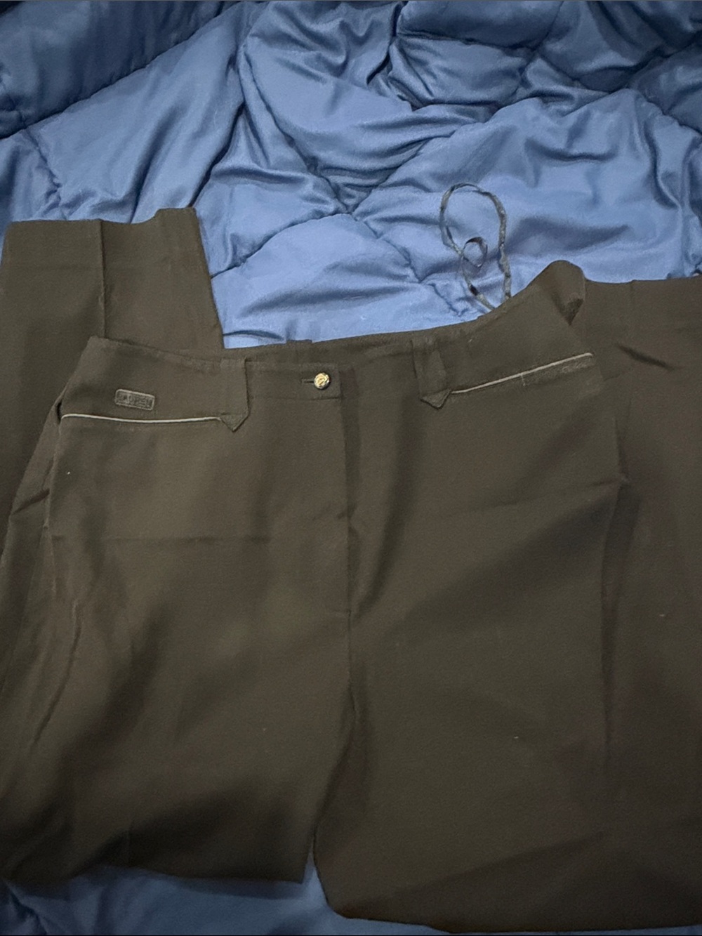 Lauren Ralph Lauren Black Blouse with Green Label AA box